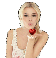 Gif animé bisous femme